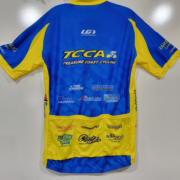 Louis Garneau Men's Diamond Cycling Full Zip Jersey TCCA Bike Shirt Size Large - Picture 2 of 13